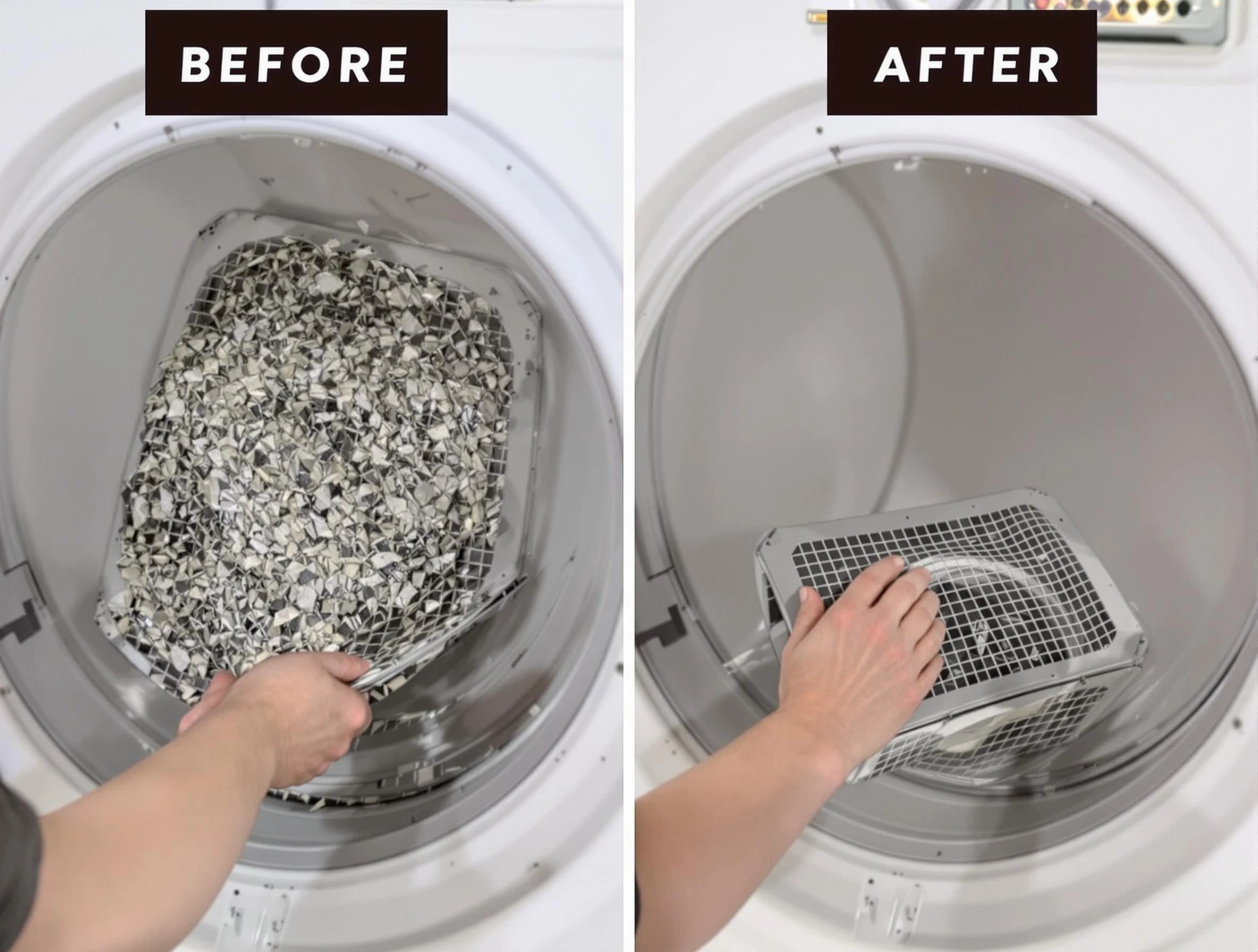Professional lint trap cleaning by North Andover Dryer Vent Cleaning in North Andover