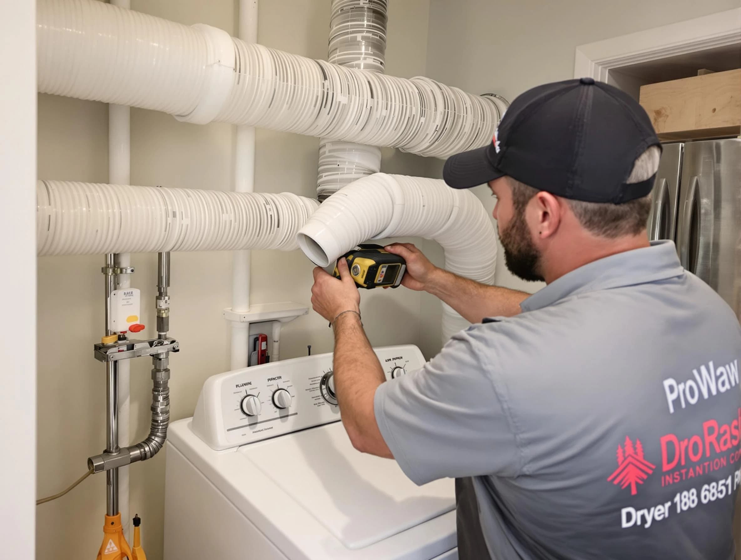 Professional dryer vent hose installation by North Andover Dryer Vent Cleaning in North Andover