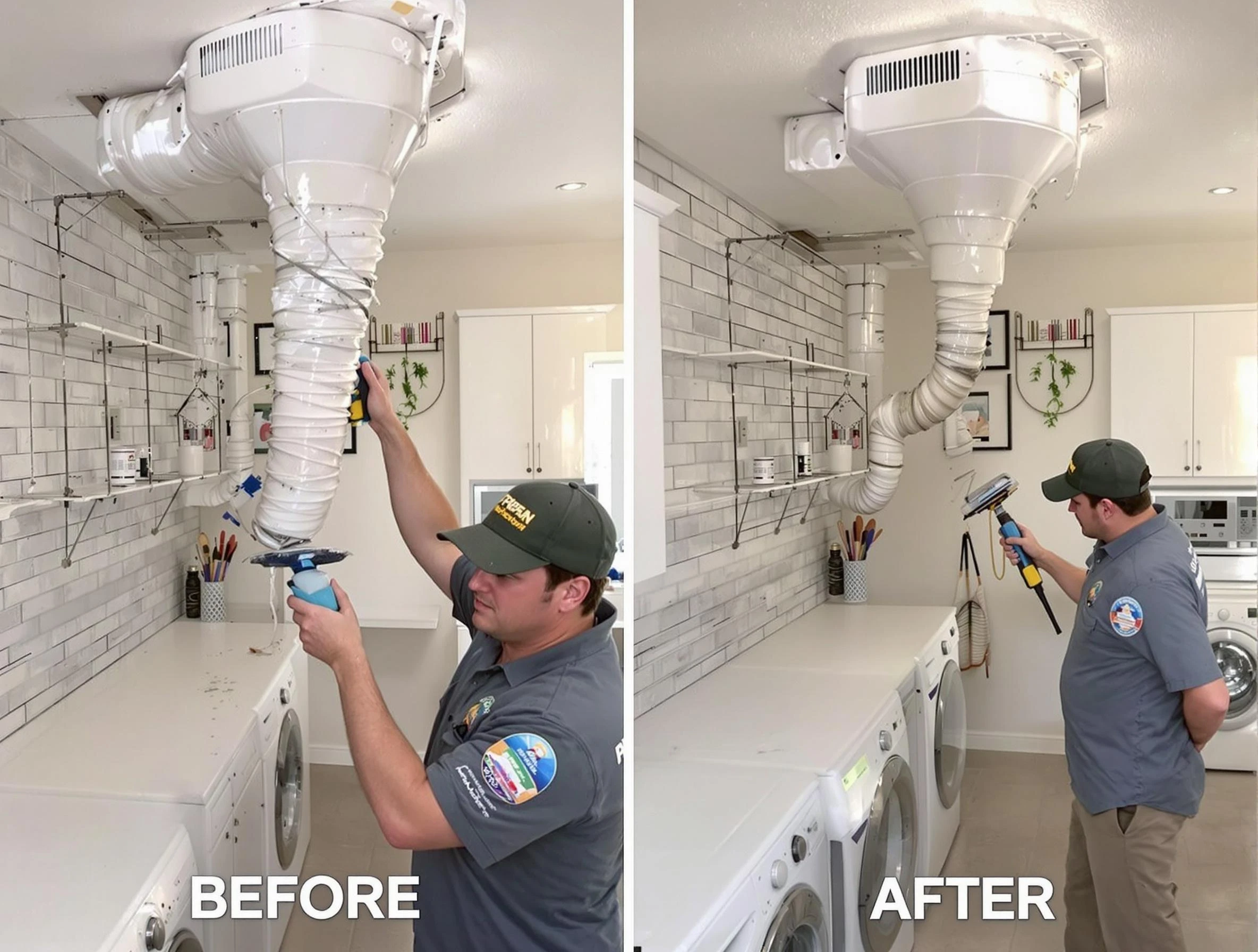 Professional dryer exhaust vent cleaning by North Andover Dryer Vent Cleaning in North Andover