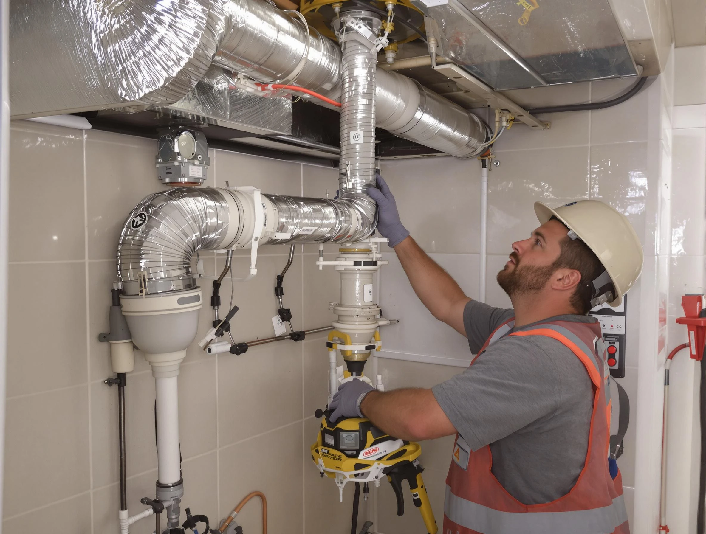 North Andover Dryer Vent Cleaning expert performing professional dryer vent repair and installation in North Andover